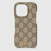 Gucci GG Ophidia iPhone 16 Pro Case – Supreme Canvas with Double G Hardware