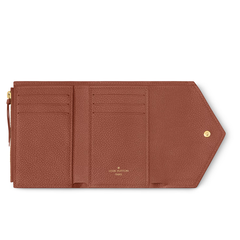 Louis Vuitton Wallet Victorine Monogram Empreinte Leather Cognac