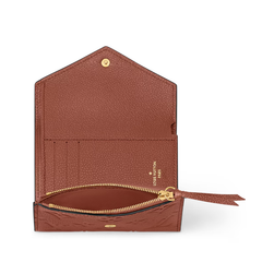 Louis Vuitton Wallet Victorine Monogram Empreinte Leather Cognac