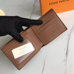 Designer LV Bifold Men Wallet Brown ( Made in Italy )