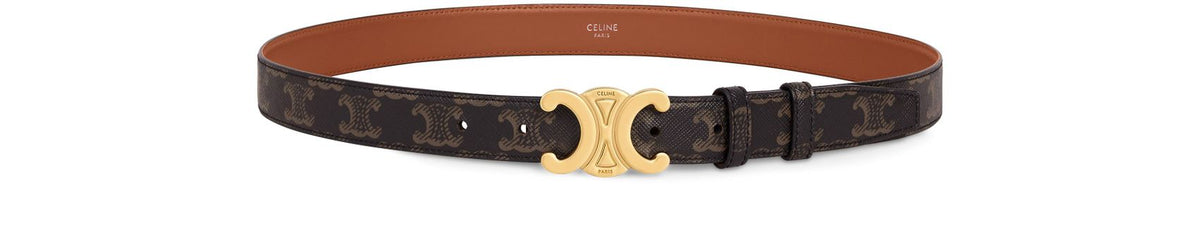 Celine Women Triomphe Canvas Belt
