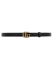 Gucci GG Marmont Ladies Thin Belt, Black