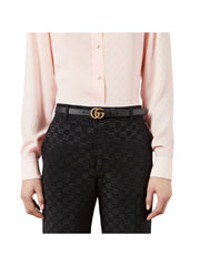 Gucci GG Marmont Ladies Thin Belt, Black